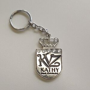 Kathy Van Zeeland Silver Crown Keychain